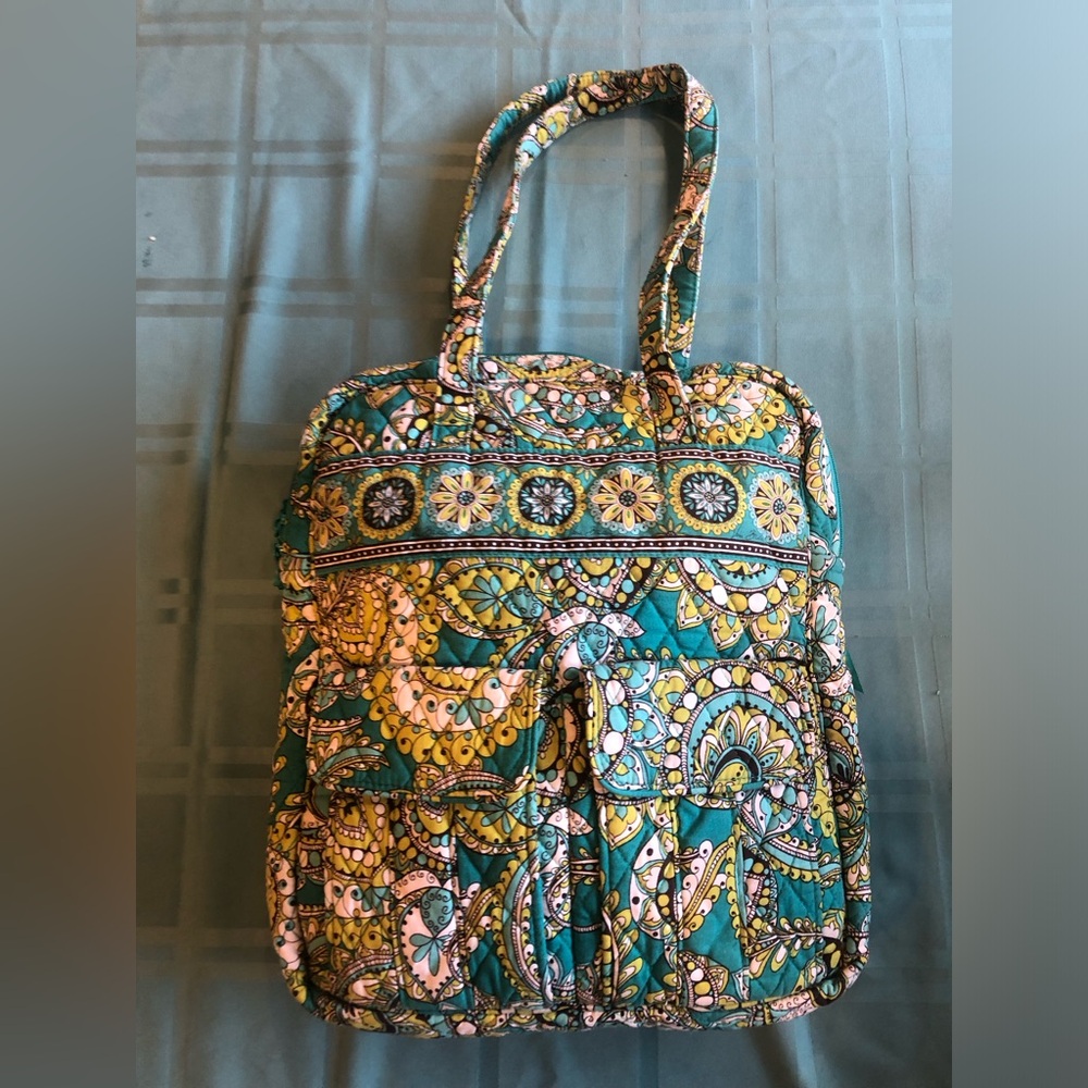 Vibrant Patterned Quilted Tote Bag